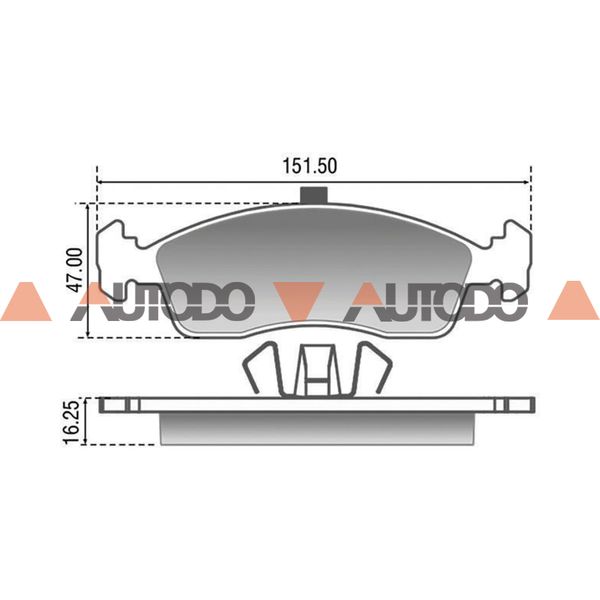 Pastilla De Freno Citroen C3 Fiat Uno Grand Siena Peugeot 8 Autodo