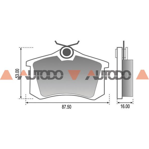 Pastilla De Freno Audi A1 A3 A6 Citroen C3 C4 C4 Picasso C4 Lounge Peugeot 306 405 307 308 408 807 Autodo